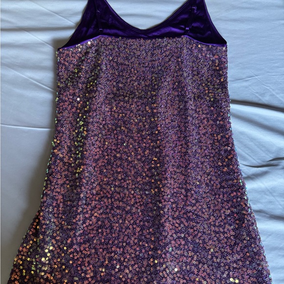 Allegra K Purple Sequin Dress - S🔥🔥 - Picture 3 of 9